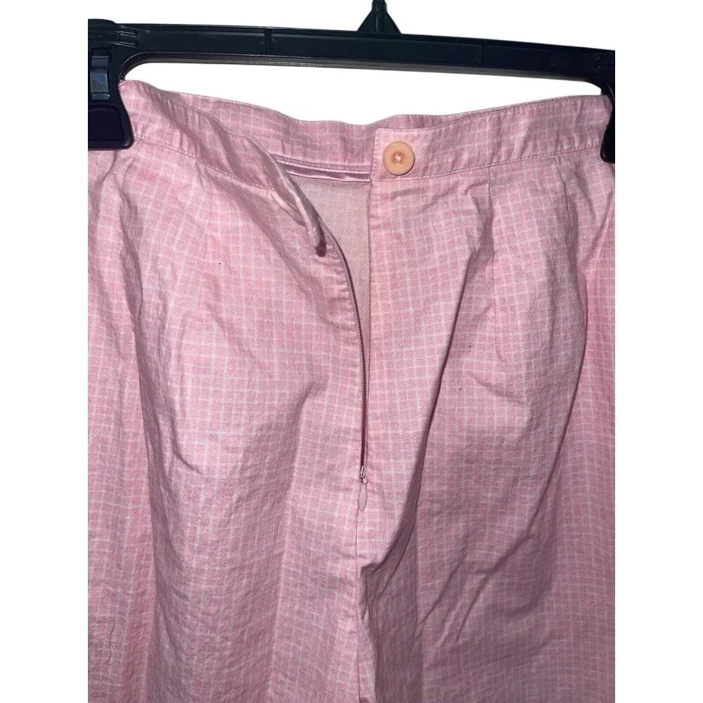 LIZ CLAIBORNE LIZ SPORT Women's Size 6 Pink Check Skort - Picture 5 of 12